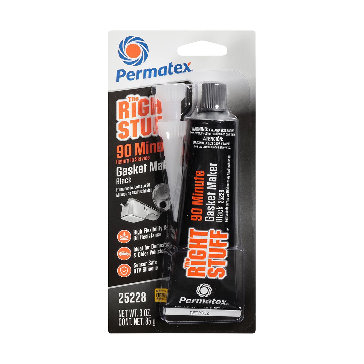 Permatex Right Stuff Gasket, 90 Minute - Black, 85g, , scanz_hi-res