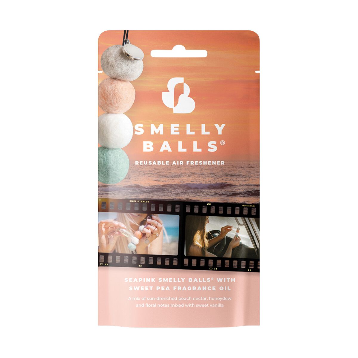 Smelly Balls Air Freshener Set Seapink Sweet Pea 5ml, , scanz_hi-res