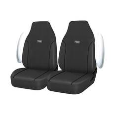 Ridge Ryder Canvas Seat Covers Charcoal/Black 60SAB, , scanz_hi-res