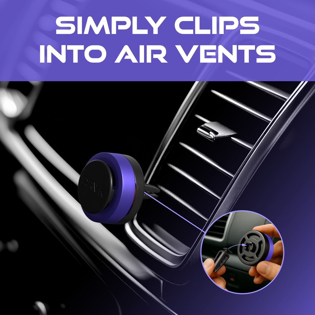 DRVN Mini Vent Frost Galaxy Air Freshener - 1 Pack, , scanz_hi-res
