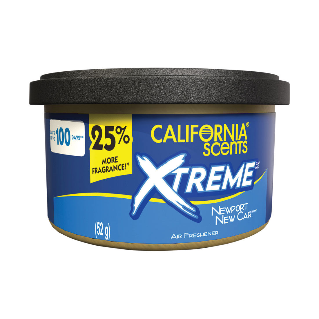 California Scents Newport New Car Xtreme Can Car Air Freshener 52g, , scanz_hi-res