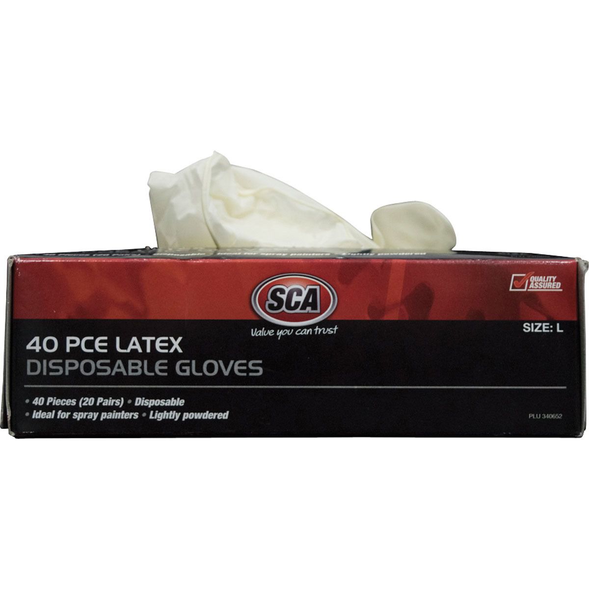 SCA Work Gloves - Latex, Large, 40 Pack, , scanz_hi-res
