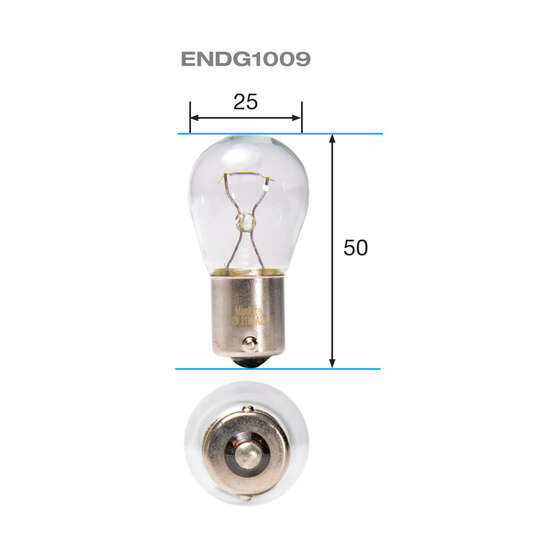 ENDURALIGHT Automotive Globes - Indicator/ Reverse 12V, 21W, BA15S, , scanz_hi-res