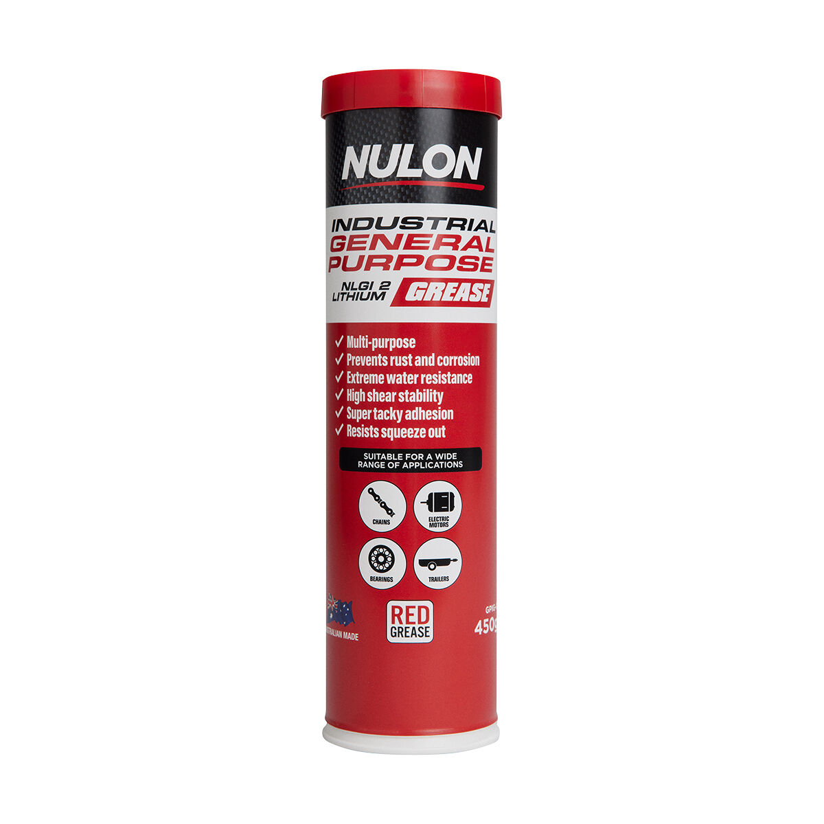 Nulon Grease Cartridge Industrial General Purpose 450g, , scanz_hi-res