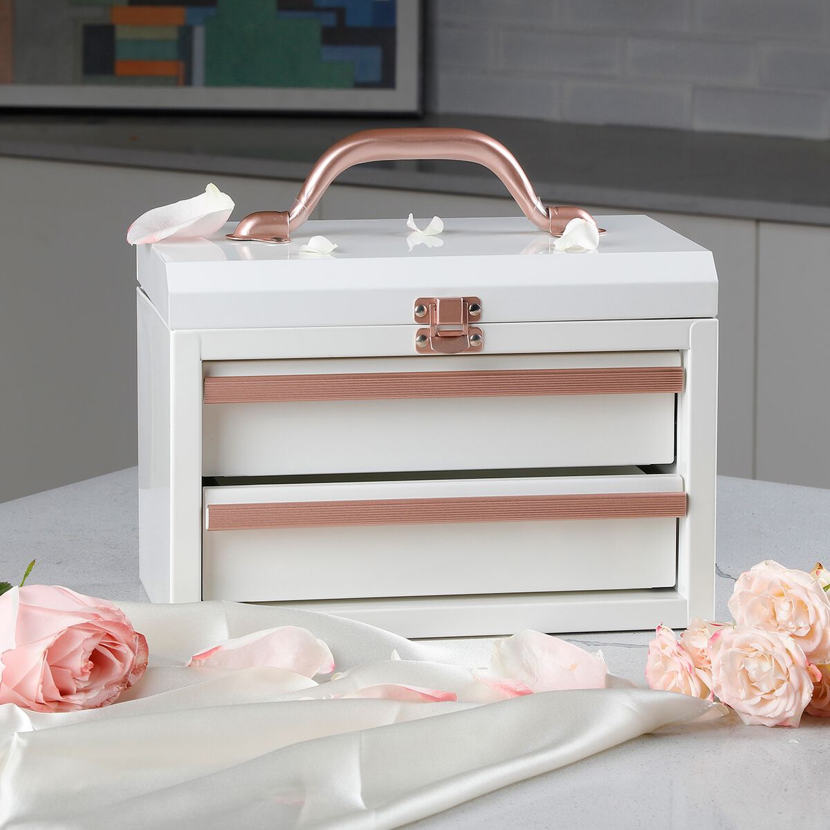 Toolpro Mini Tool Chest Antique White, , scanz_hi-res