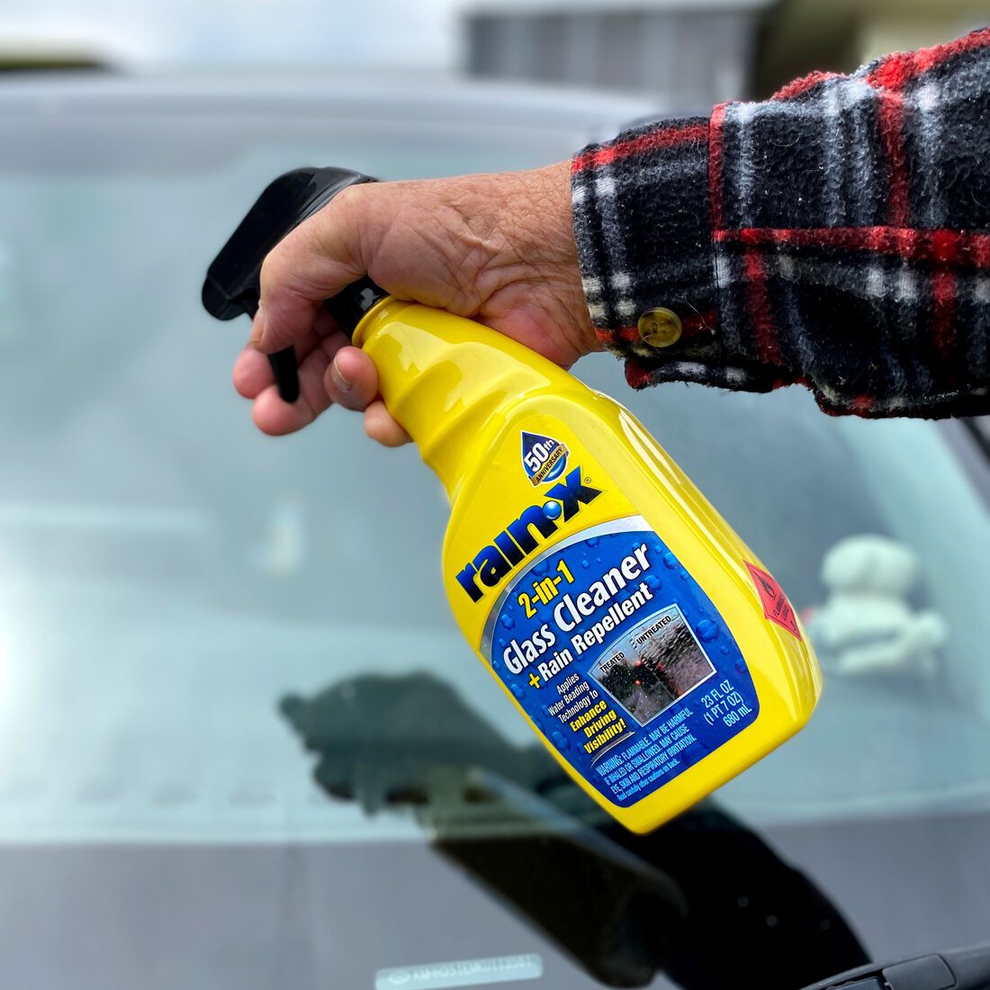 Rain-X 2-in-1 Glass Cleaner 680ml, , scanz_hi-res