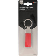 SCA PU Leather-look Strap Keyring Red, , scanz_hi-res