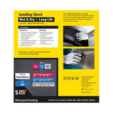 SIA Abravsives Sandpaper 5 Pack P800 - Siawat 1713, , scanz_hi-res