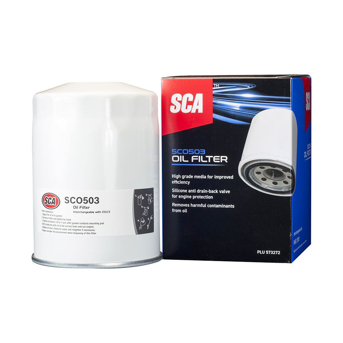 SCA Oil Filter SCO503 (Interchangeable with Z503), , scanz_hi-res