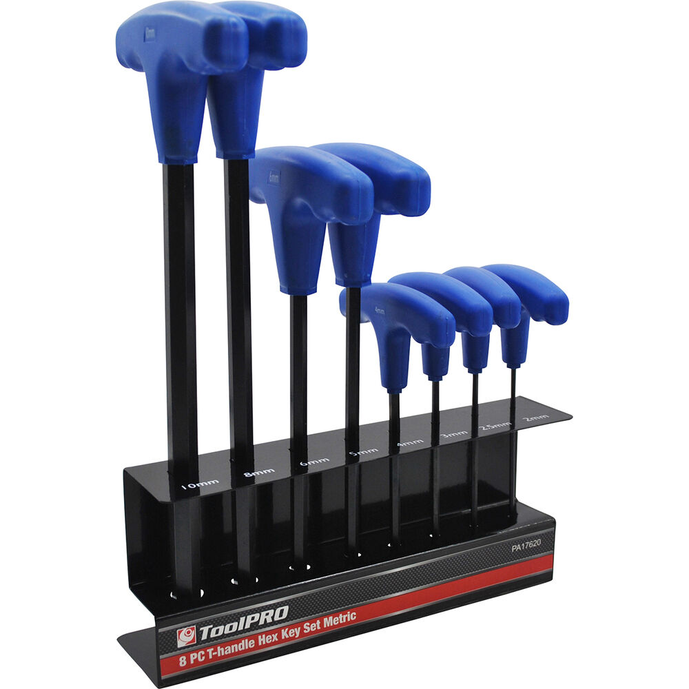ToolPRO 8 Piece Metric THandle Hex Key Set Supercheap Auto New Zealand