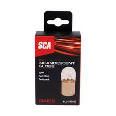 SCA Incandescent Globe - R10W 12V 10W - 2 Pack, , scanz_hi-res