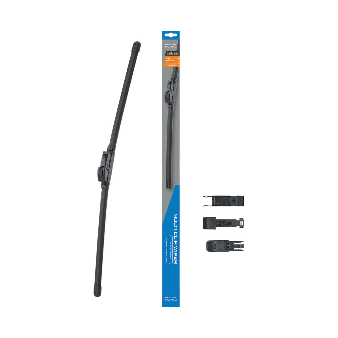 Calibre Multi-Clip Wiper Blade 700mm (28") Single - MC700, , scanz_hi-res