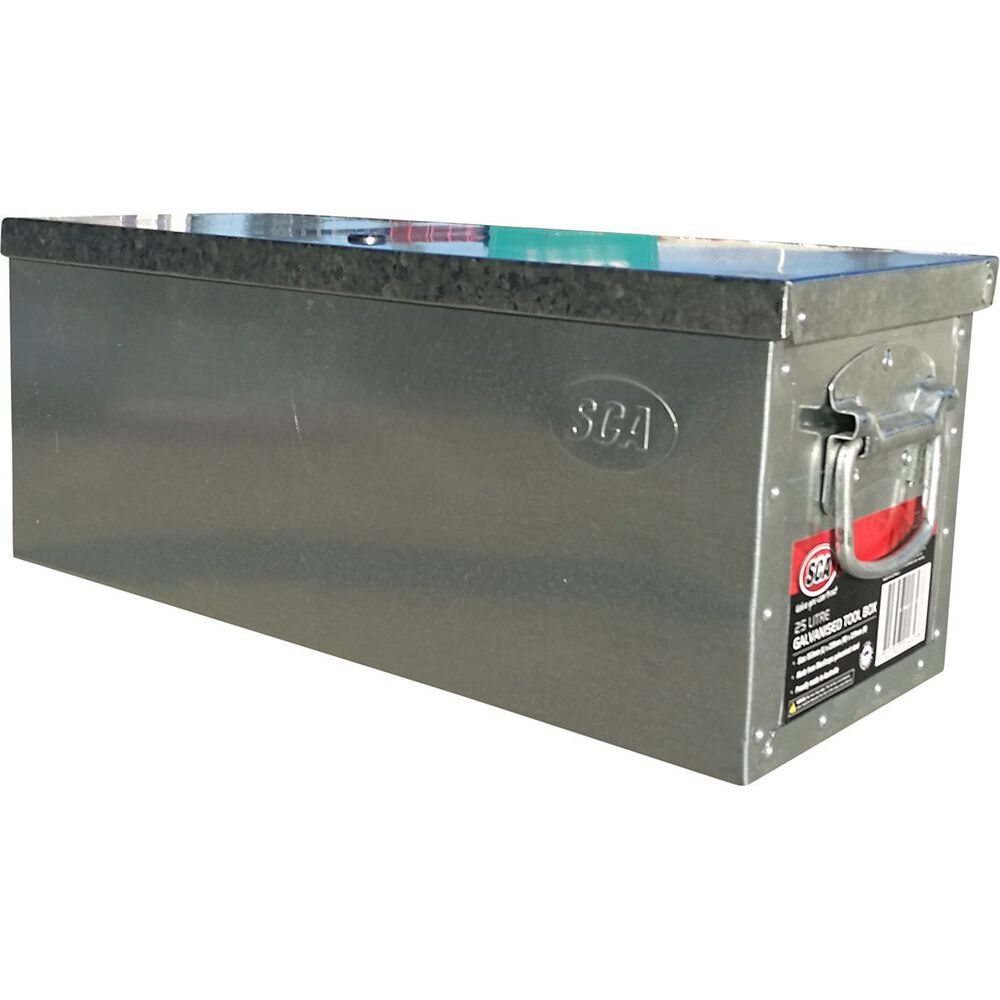 SCA Galvanised Tool Box 25 Litre Supercheap Auto New Zealand