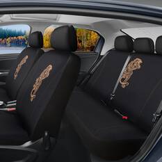 SCA Tiger Jacquard Seat Cover Bronze/Black, , scanz_hi-res