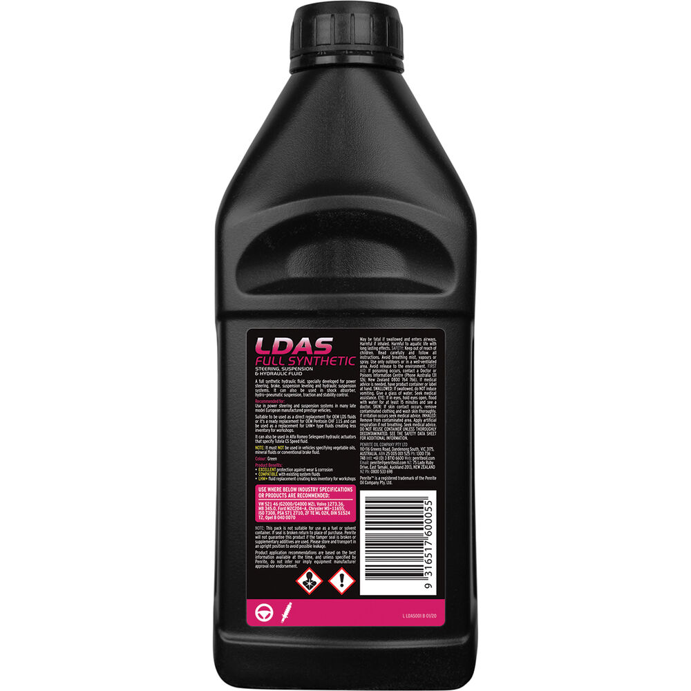 LDAS Full Synthetic Power Steering Fluid 1 Litre Supercheap Auto