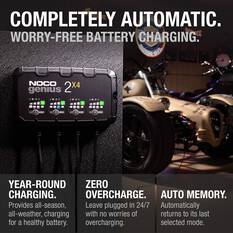 NOCO Genius 2X4 Smart Battery Charger 6V/12V 4-Bank 8 Amp, , scanz_hi-res