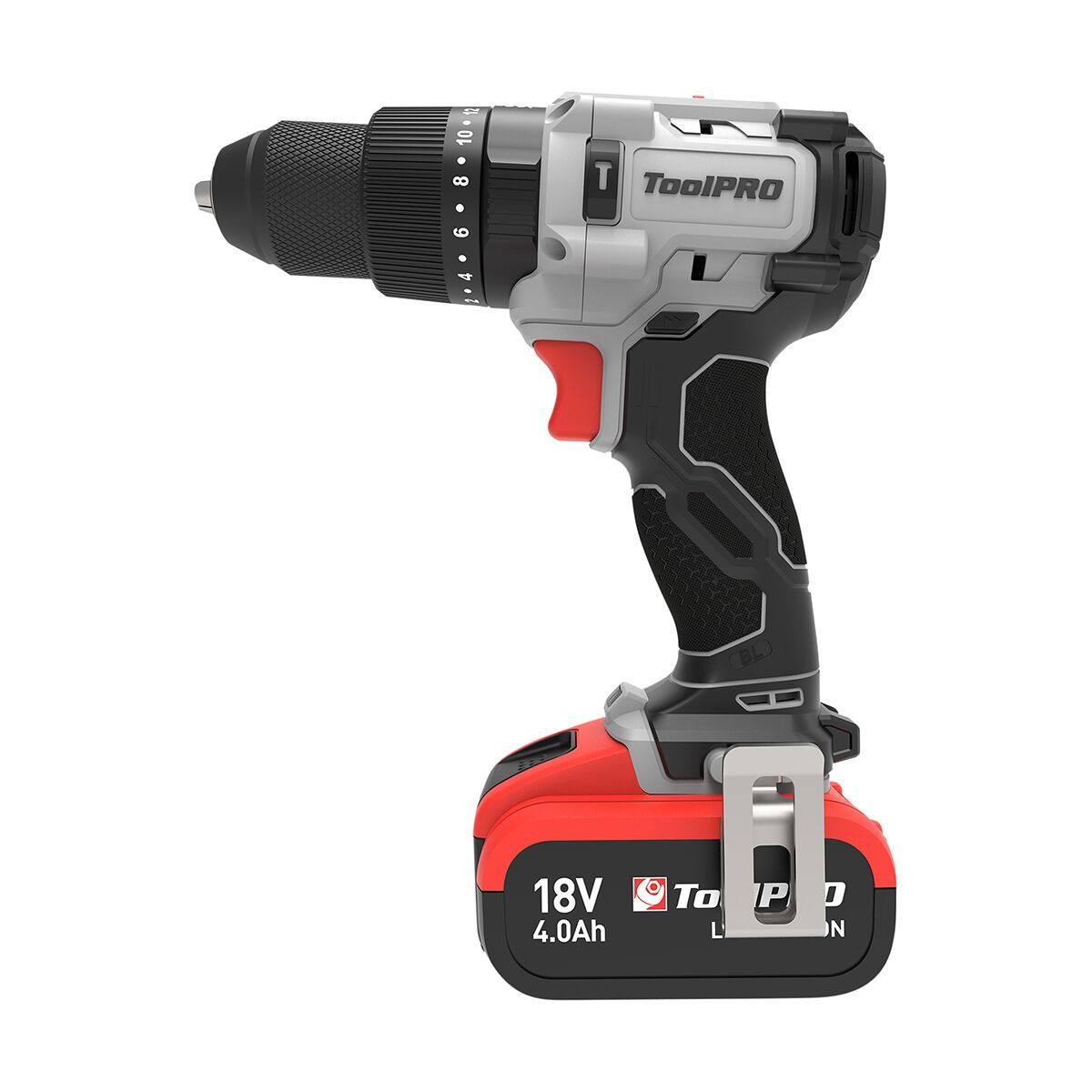 ToolPRO 18V Brushless Hammer Drill Kit 4Ah, , scanz_hi-res