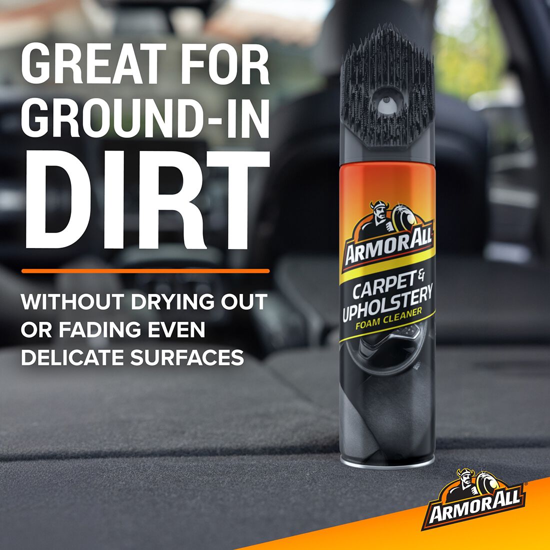 Armor All Carpet And Upholstery Foam Cleaner w/Brushcap 500g, , scanz_hi-res