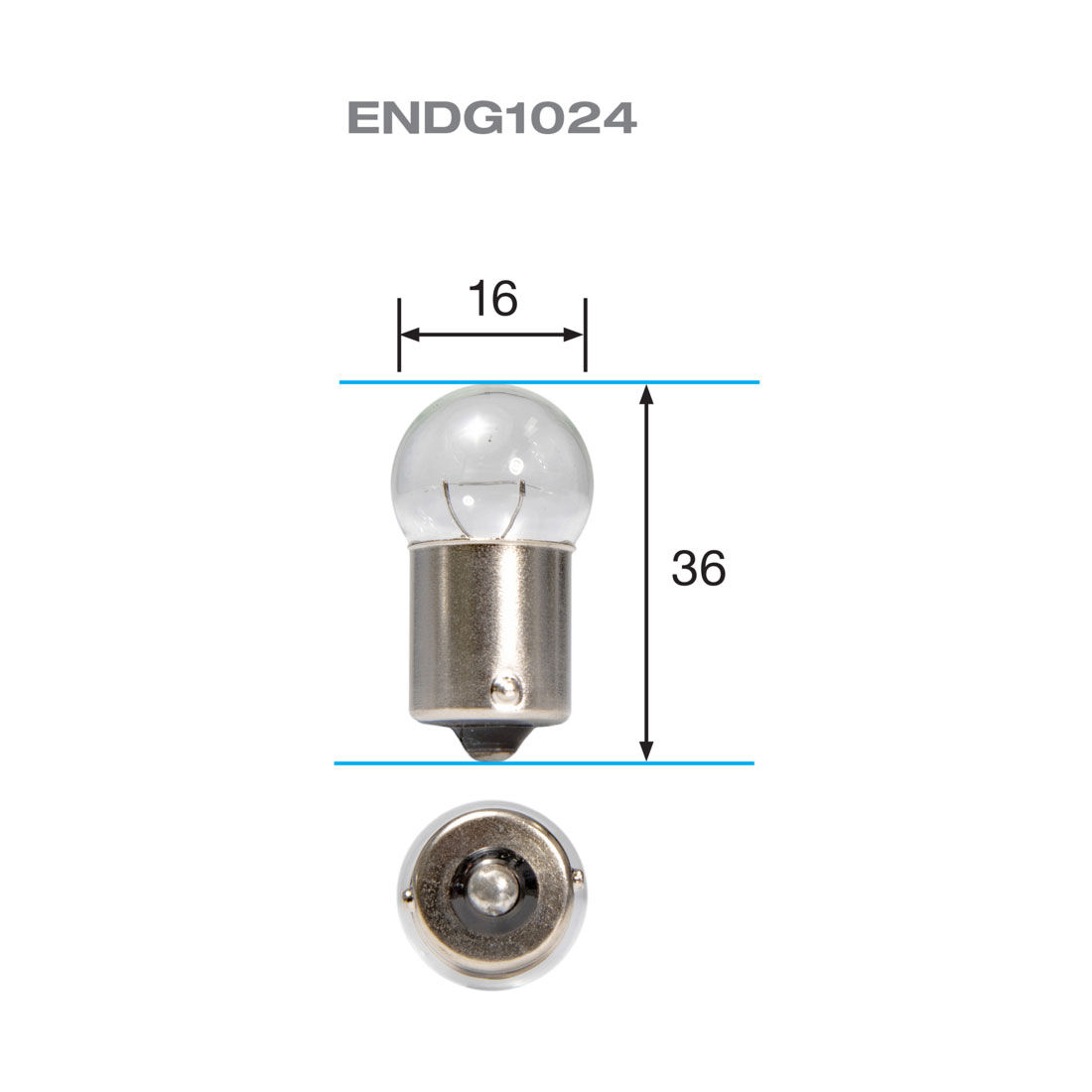 ENDURALIGHT Automotive Globes - Park/Tail 12V, 10W, BA15S, , scanz_hi-res