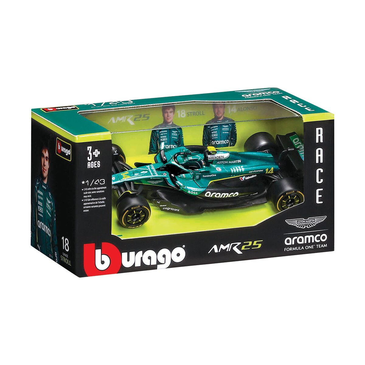 1:43 Die Cast 2025 Aston Martin #14 Alonso, , scanz_hi-res