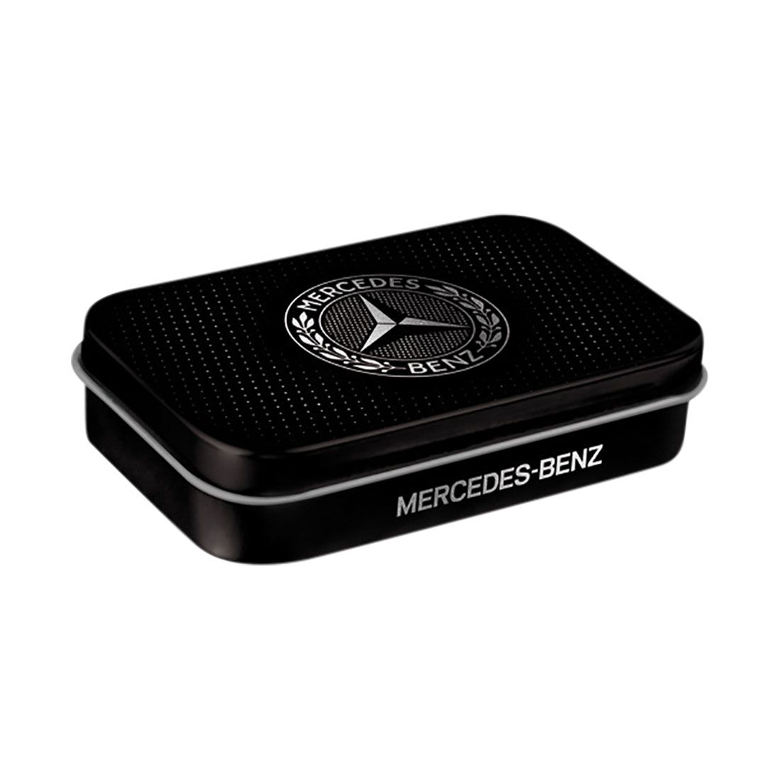 Nostalgic-Art Large Steel Mint Box Mercedes Benz - Logo Black & Silver, , scanz_hi-res