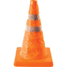 Cabin Crew Collapsible Warning Cone Orange Reflective, , scanz_hi-res