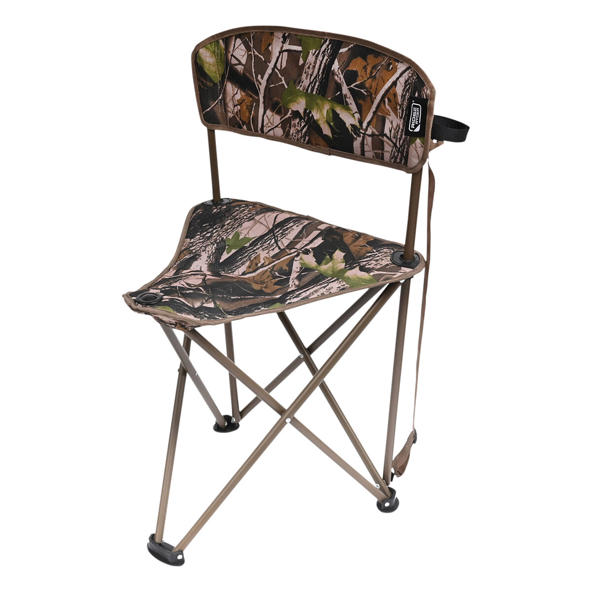 Ridge Ryder Camouflage Tripod Stool with Backrest, , scanz_hi-res