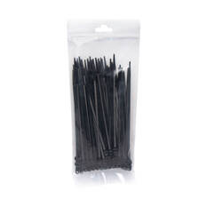 SCA Cable Ties Head Mount - Black, 200mm x 4.8mm, 100 Pack, , scanz_hi-res