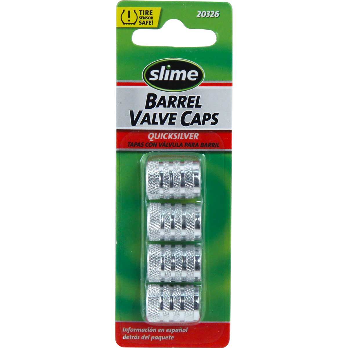 Slime Valve Caps - Barrel, Quicksilver, 4 Pack, , scanz_hi-res