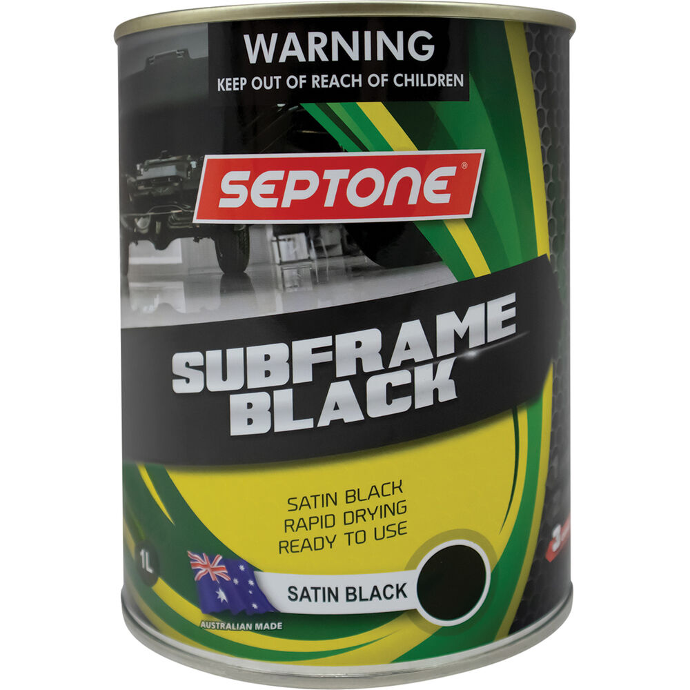 Septone Subframe Paint Satin Black, 1 Litre Supercheap Auto New Zealand