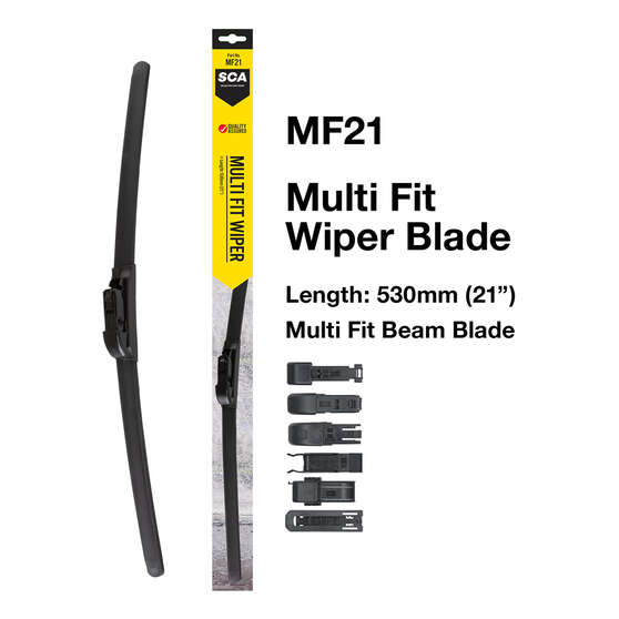 SCA Multi-Fit Wiper Blade 530mm (21") Single - MF21, , scanz_hi-res