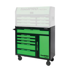 ToolPRO Neon Tool Cabinet Green 6 Drawer 42 Inch, , scanz_hi-res