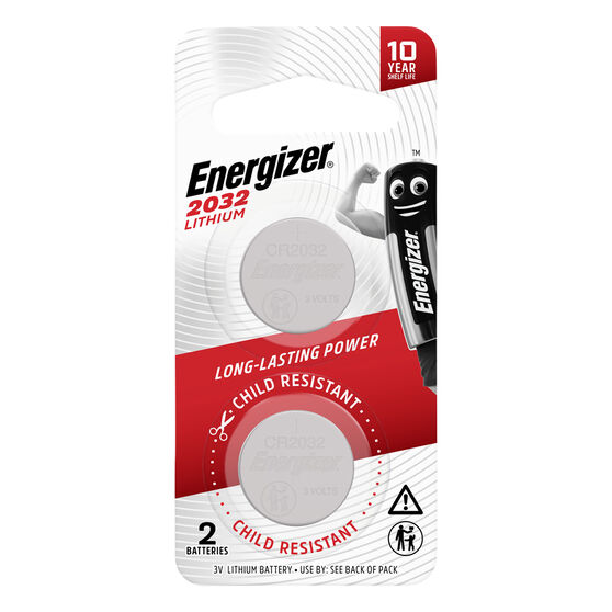 Energizer Lithium Coin Battery CR2032 2 Pack, , scanz_hi-res