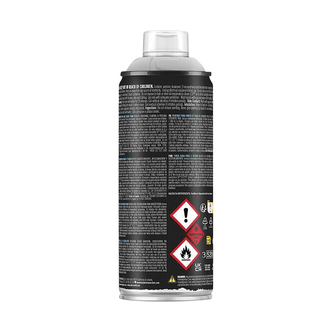 MTN PRO Vinyl & Fabric Paint Grey 400ml Spray Paint, , scanz_hi-res