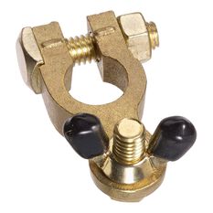 Projecta Brass Battery Terminal with Wingnut Negative, , scanz_hi-res