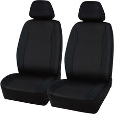 SCA Jacquard Seat Covers Black Adjustable Headrests Airbag Compatible, , scanz_hi-res