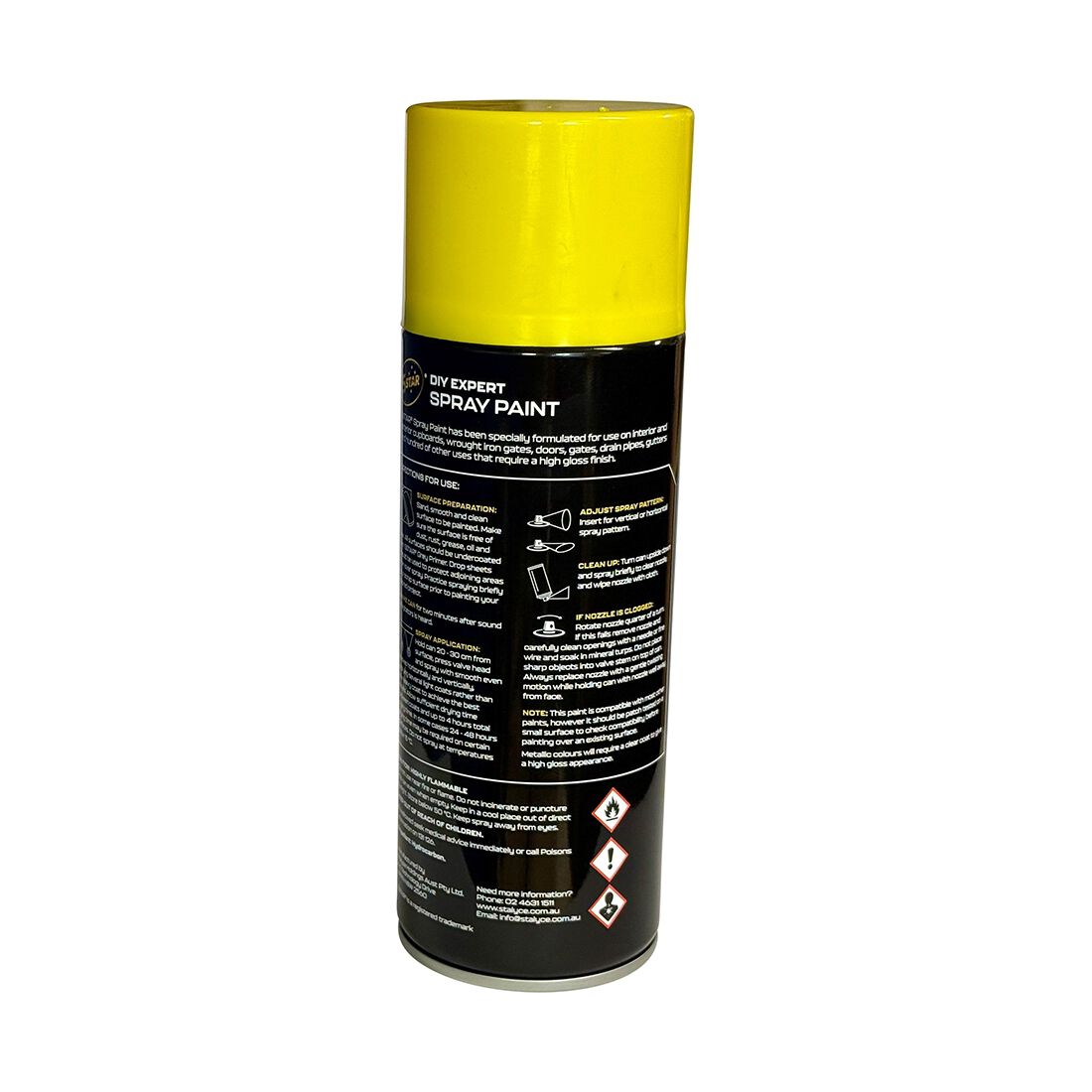 5 Star Enamel Spray Paint Yellow 250g, , scanz_hi-res