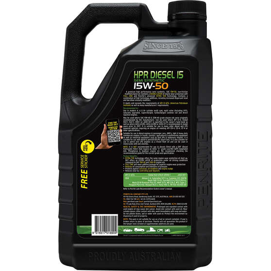 HPR Diesel 15 Engine Oil - 15W-50, 5 Litre, , scanz_hi-res