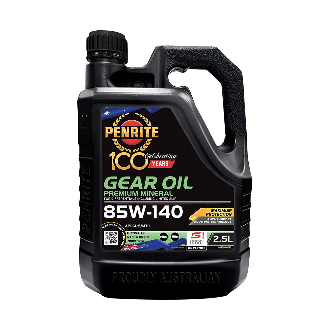 Penrite Gear Oil - 85W-140, 2.5 Litre, , scanz_hi-res