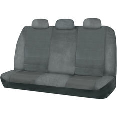 SCA Premium Jacquard & Velour Seat Covers - Charcoal Adjustable Zips Rear Seat Size 06H, , scanz_hi-res