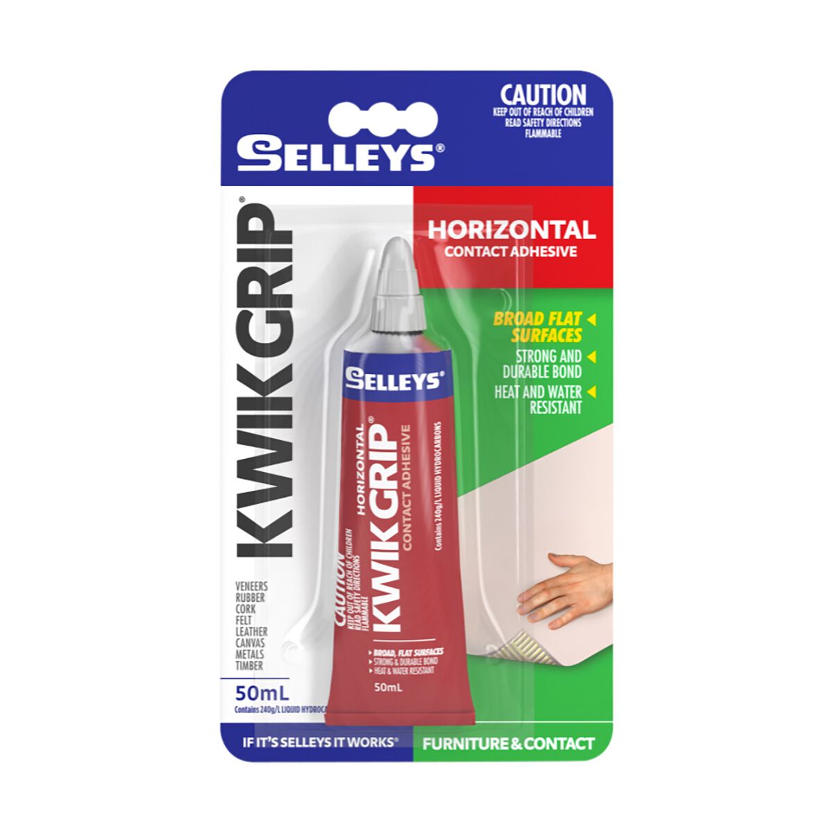 Selleys Kwik Grip Horizontal 50ml, , scanz_hi-res