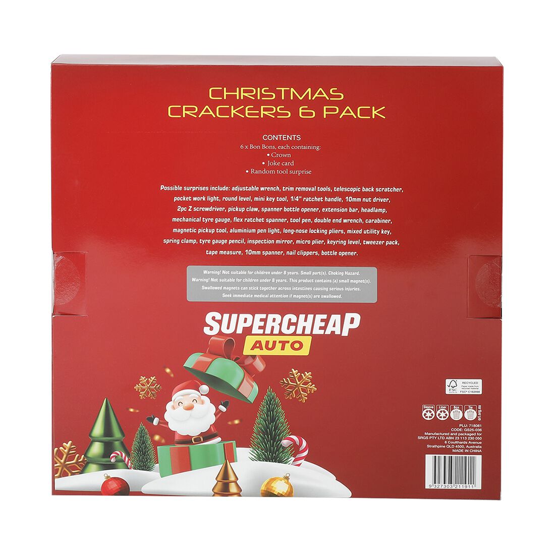 SCA Christmas Tools Bon Bons 6 Piece, , scanz_hi-res