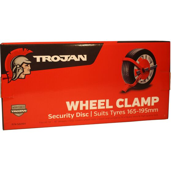 Trailer Wheel Clamp Defender Suits 165-195mm Tyres, , scanz_hi-res