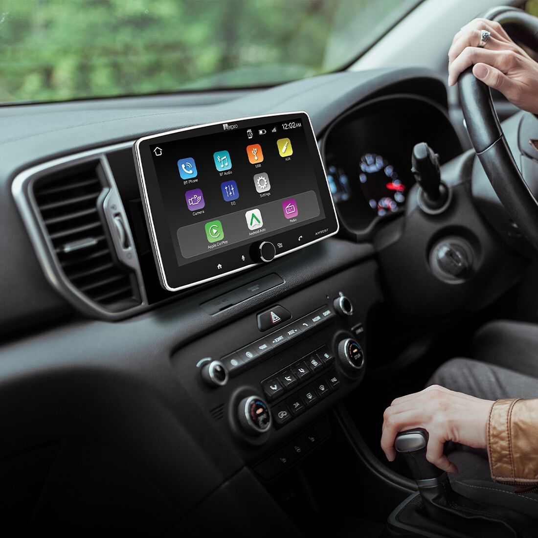 Aerpro 9" Floating Screen Apple CarPlay & Android Auto Head Unit, , scanz_hi-res