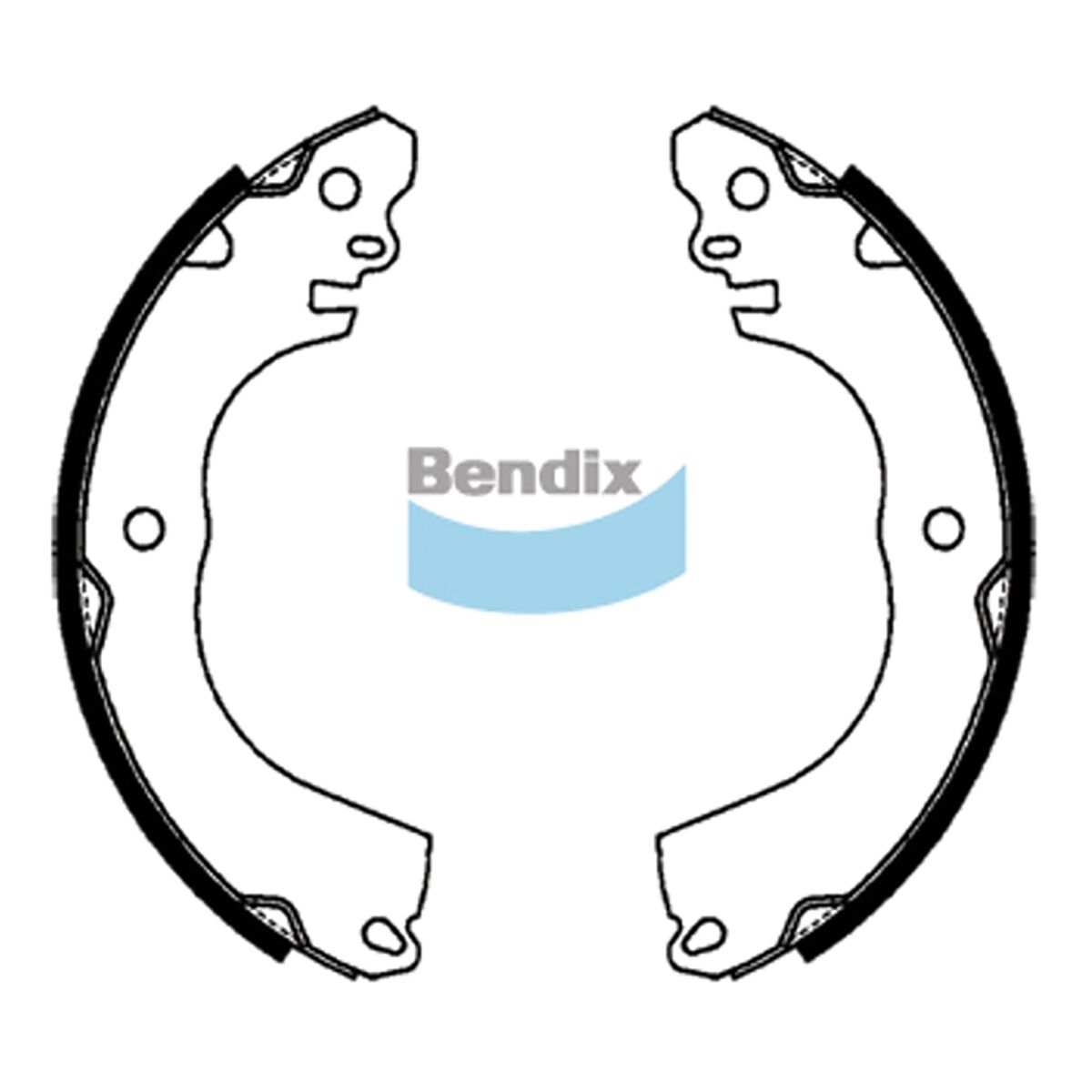 Bendix Brake Shoes - BS5002, , scanz_hi-res