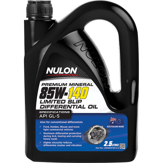 Nulon Gear Oil 85W-140 Limited Slip Differential 2.5 Litre, , scanz_hi-res