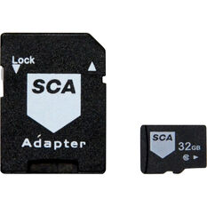 SCA 32GB Dash Cam Memory Card Class 10 with Adaptor, , scanz_hi-res