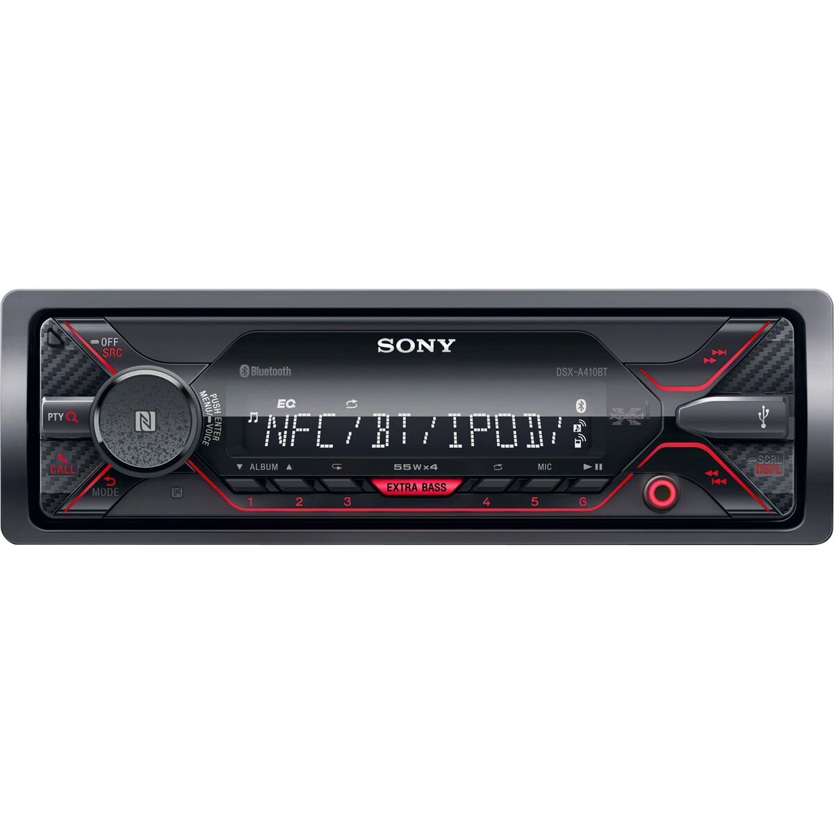 Head unit top single din bluetooth