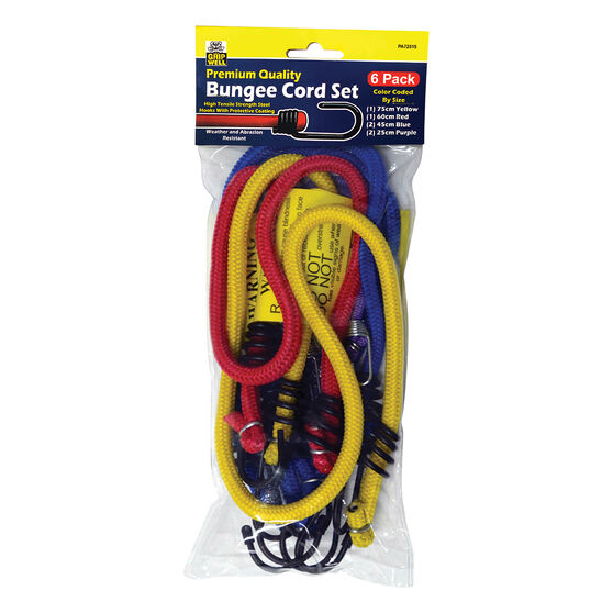 Gripwell Metal Hook Bungee Cord - 6 Pack, , scanz_hi-res