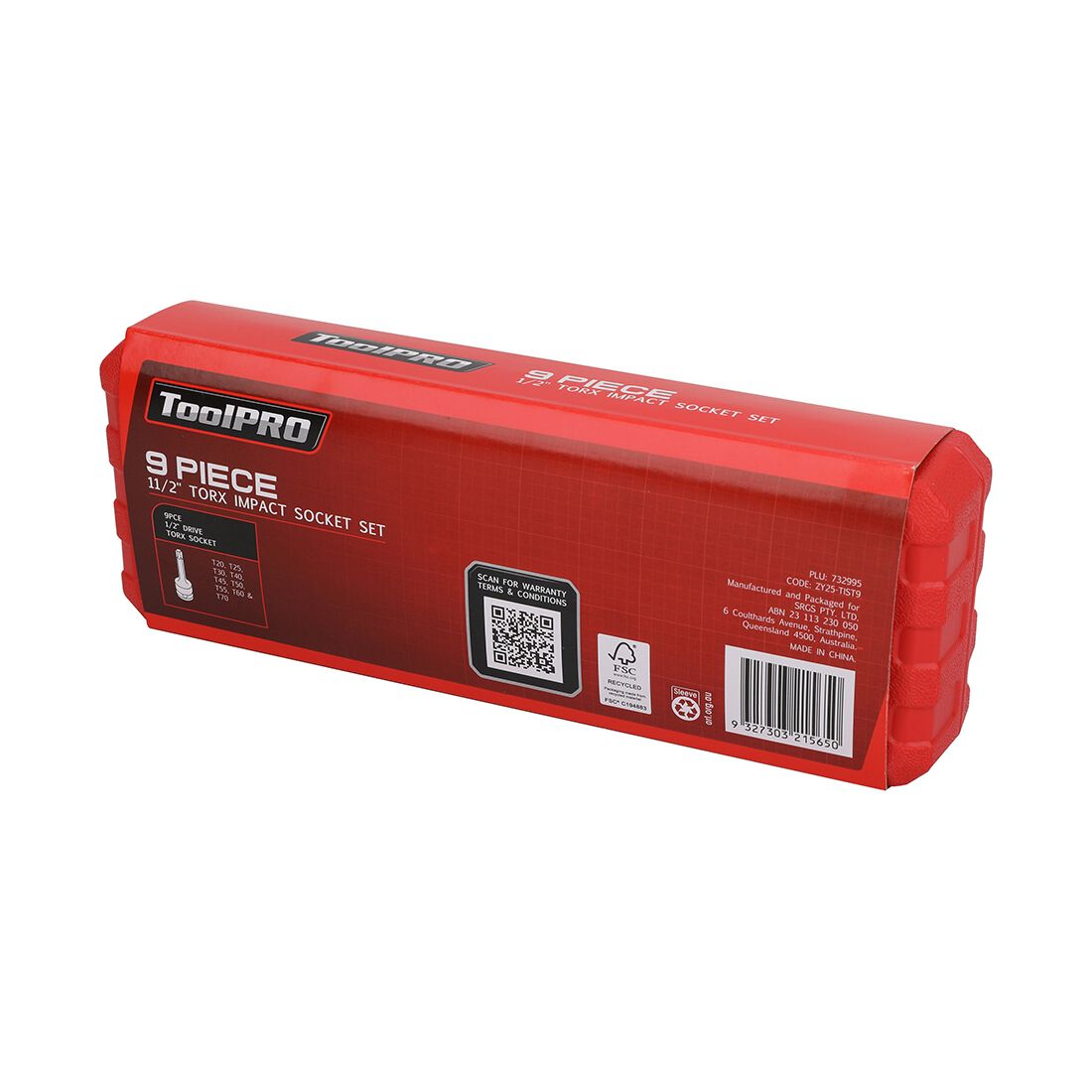 ToolPRO Impact Socket Set 1/2" Drive Hex Metric 9 Piece, , scanz_hi-res